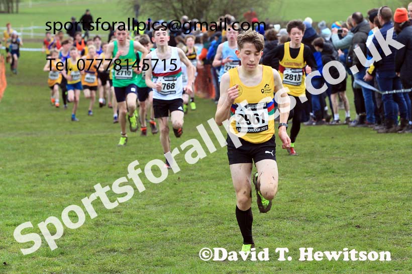 Boys Under-13s 2023 UK CAU Inter Counties Cross Country Champs, Prestwold Hall, Loughborough. Photo: David T. Hewitson/Sports for All Pics